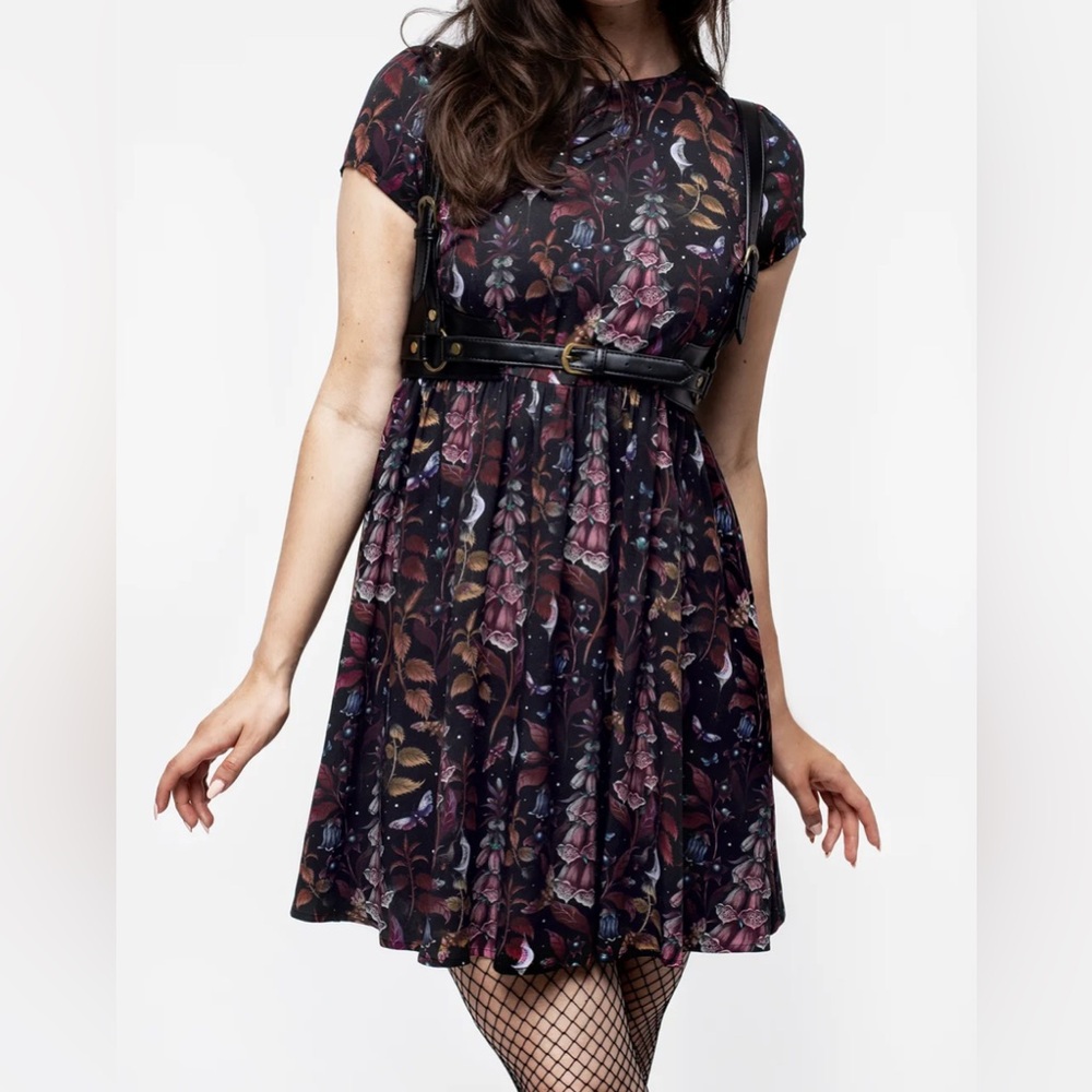 Disturbia Foxglove Mini Skater Dress